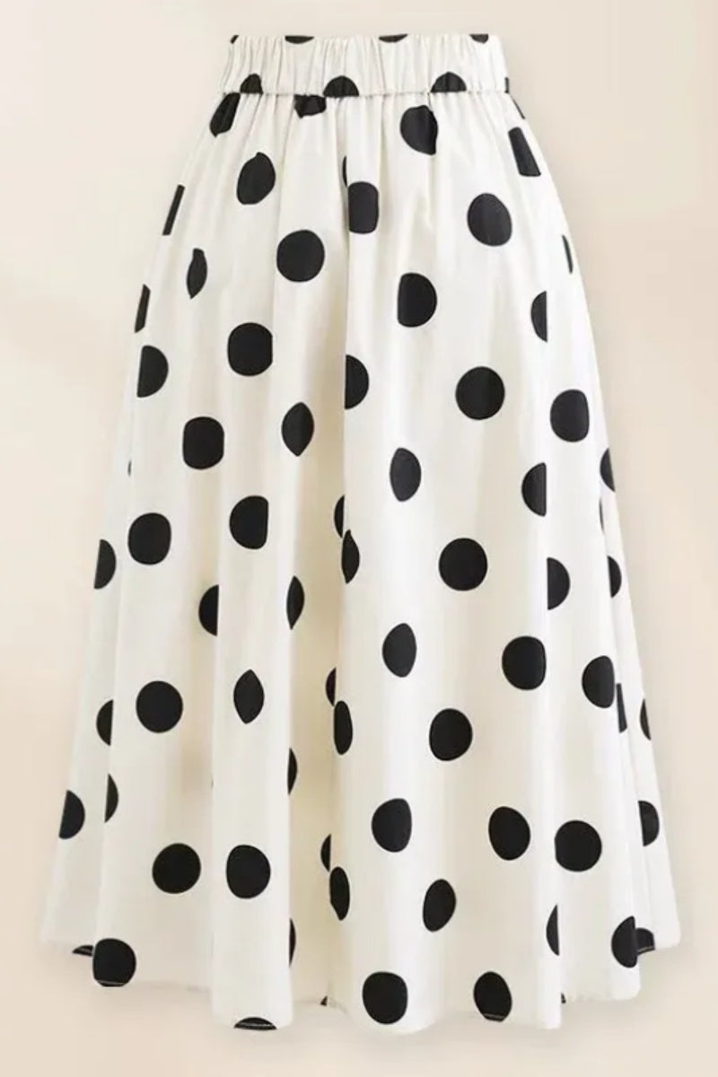 Polka Dot One-Piece Swimsuit Set