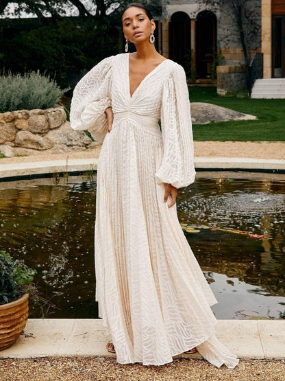 Allegory Elsa Cream Maxi Dress