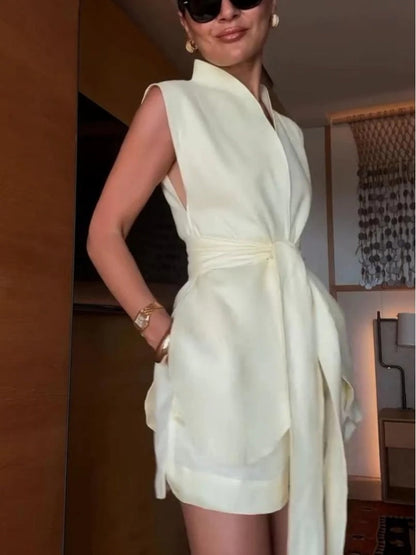 Nola Vest Shorts Set