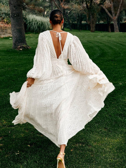 Allegory Elsa Cream Maxi Dress