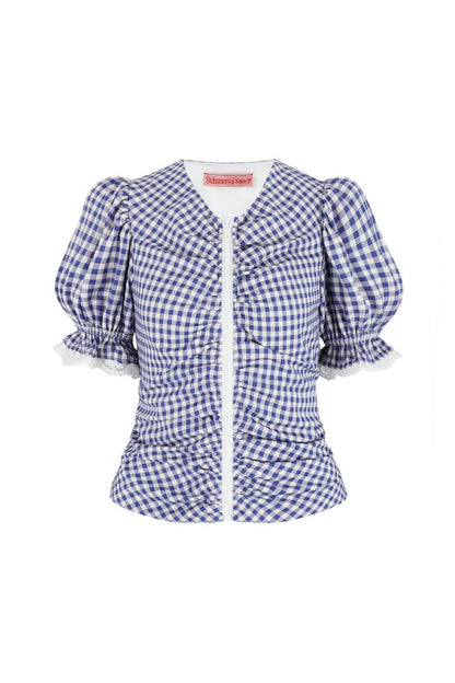 Gingham Sailor Swimsuit Set