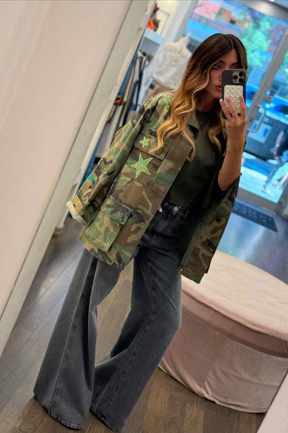 Rebel Star Camo Denim Shirt