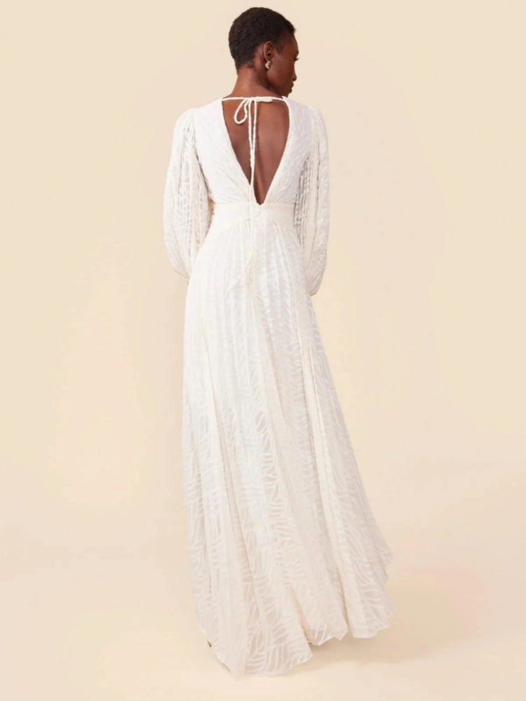 Allegory Elsa Cream Maxi Dress