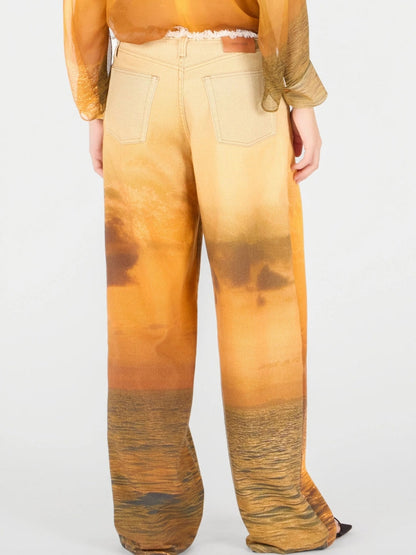 Sunset Print Jeans