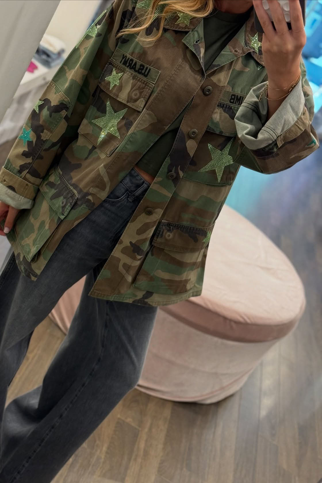 Rebel Star Camo Denim Shirt