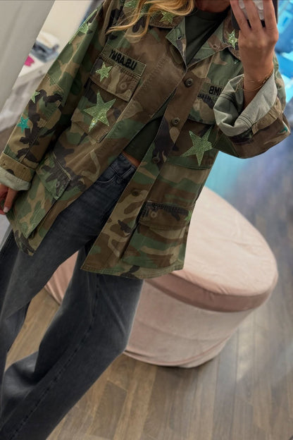 Rebel Star Camo Denim Shirt