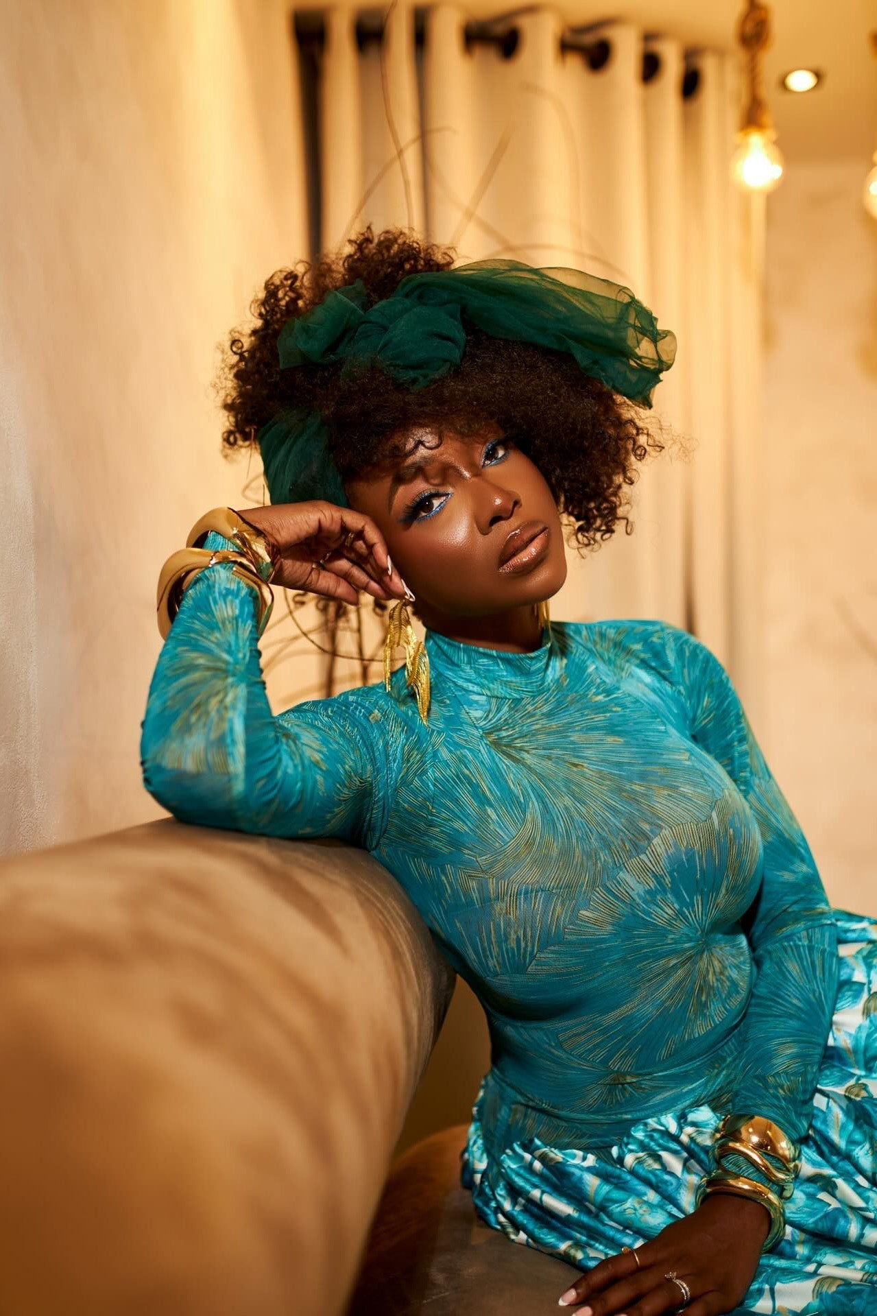 Vibrant Red Sheer Floral Maxi Dress