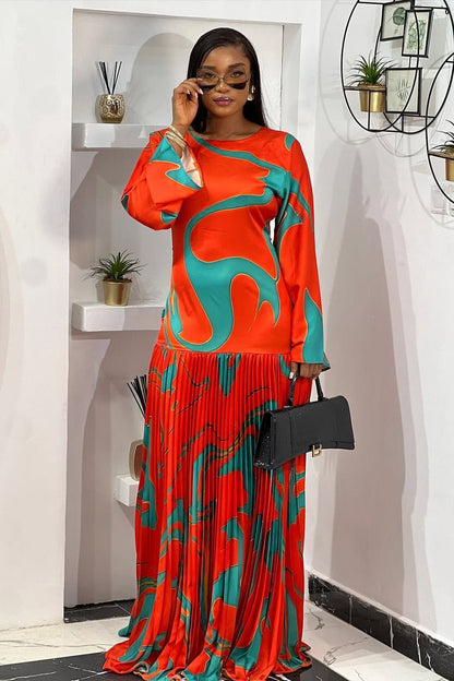 Aurora Pleated Maxi Dress