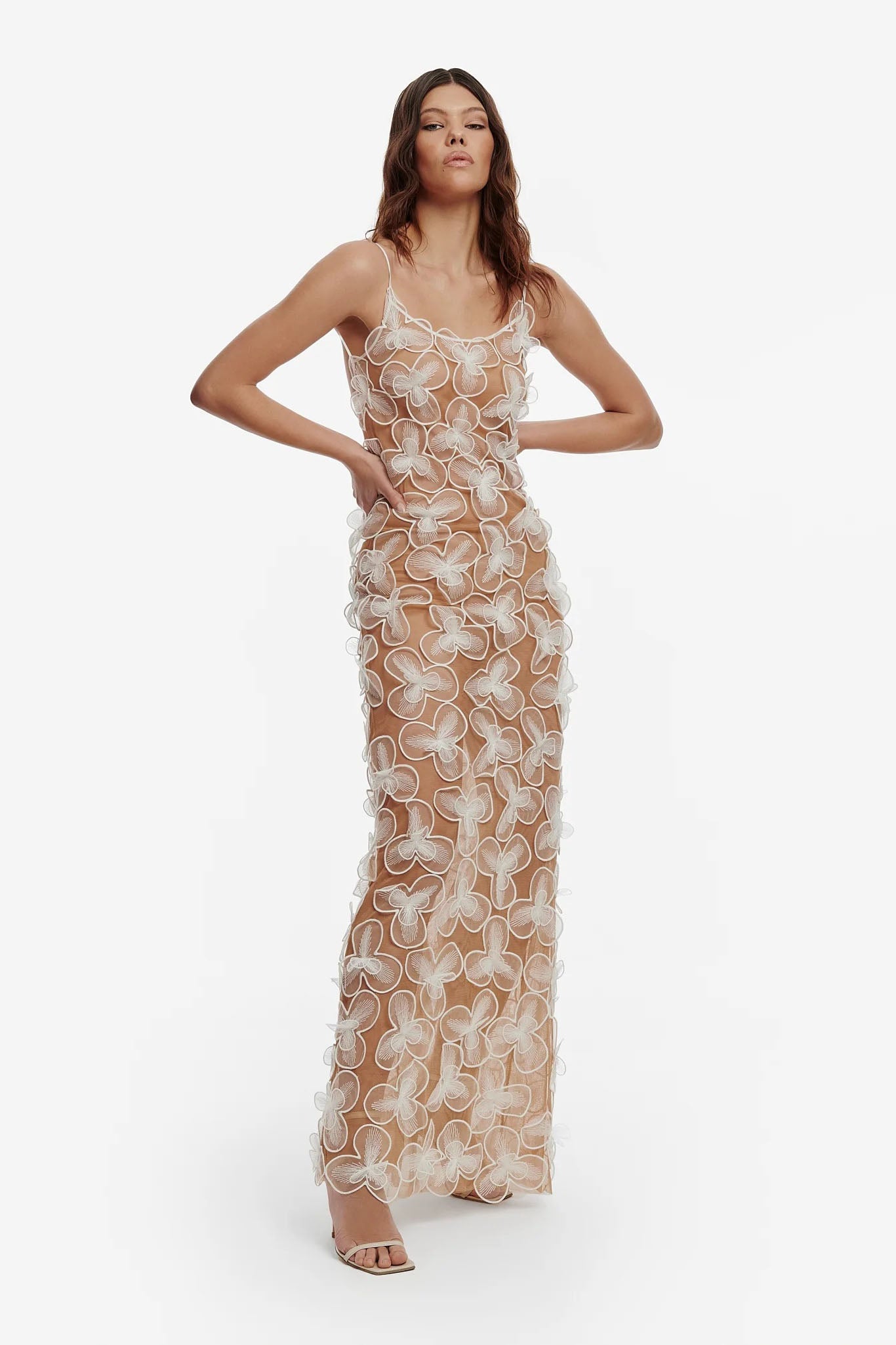 Astrid Midi Dress in White