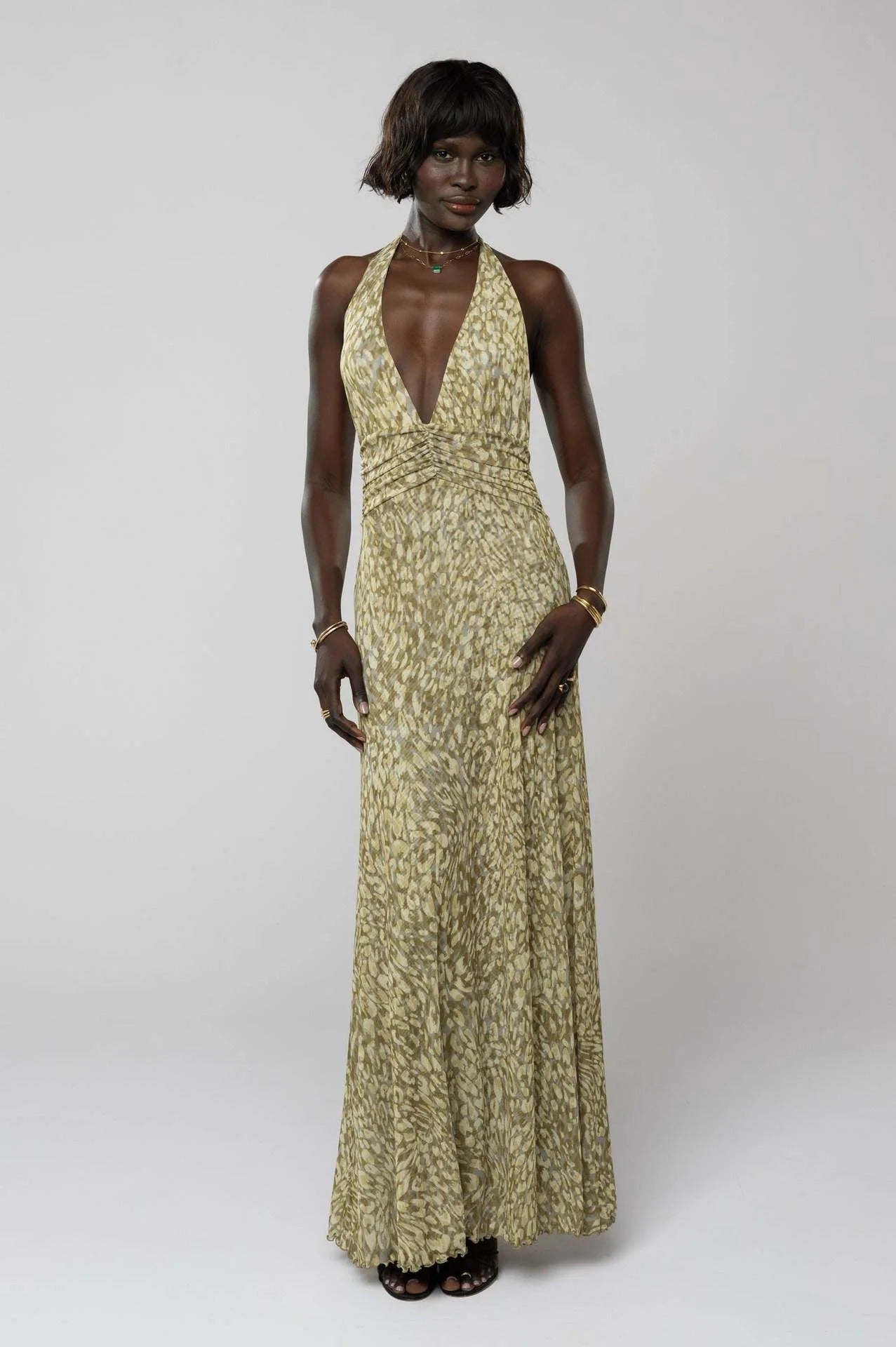 Camoni Polka Dot Diary Maxi Dress