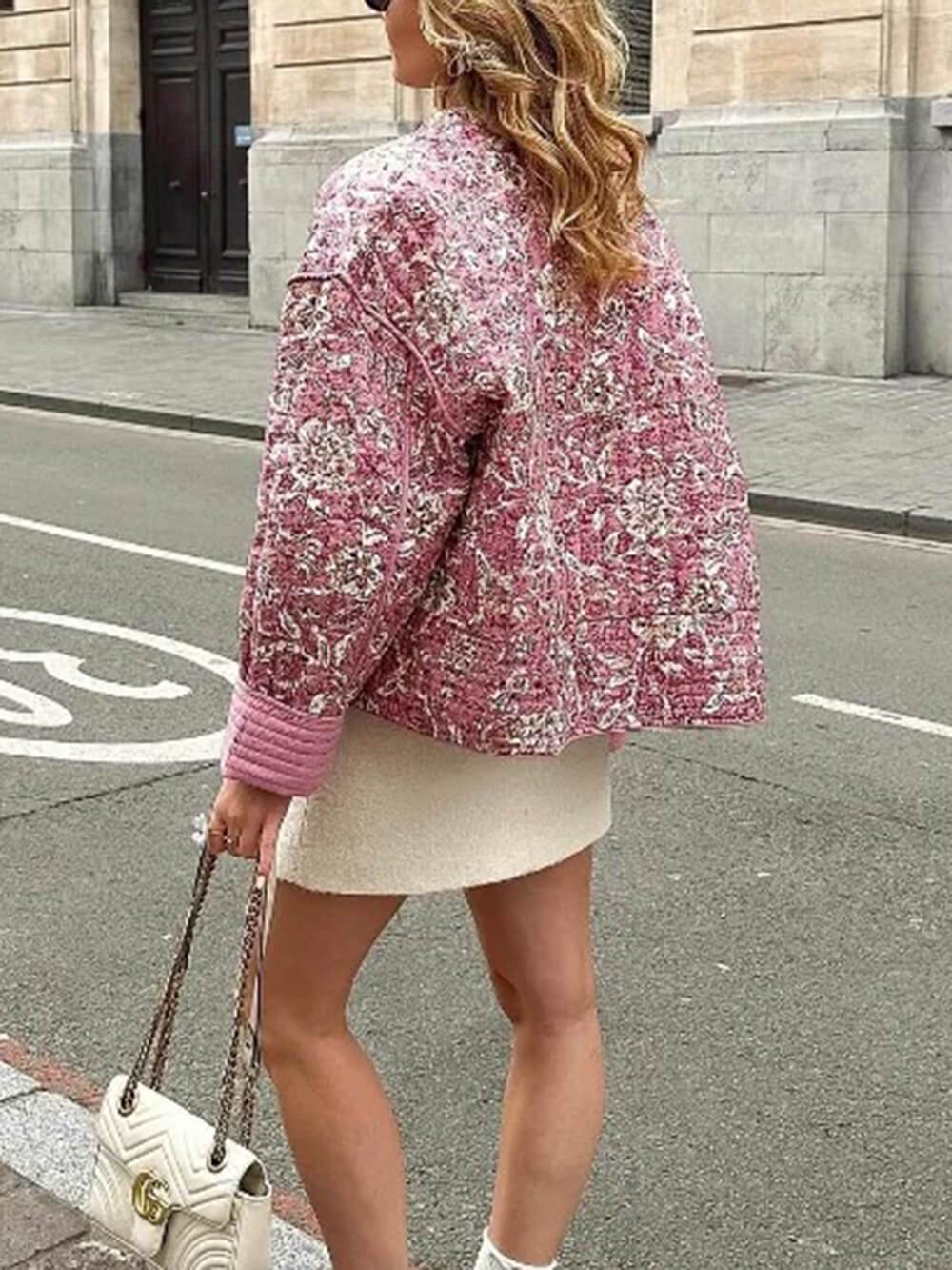 Vintage Fashion Floral Print Jacket