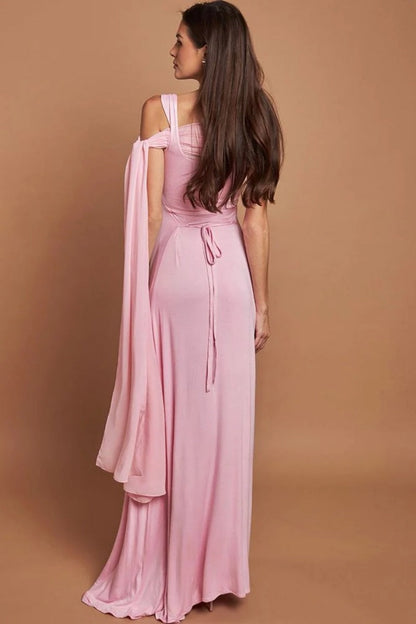 Pink Elegant Maxi Dresses
