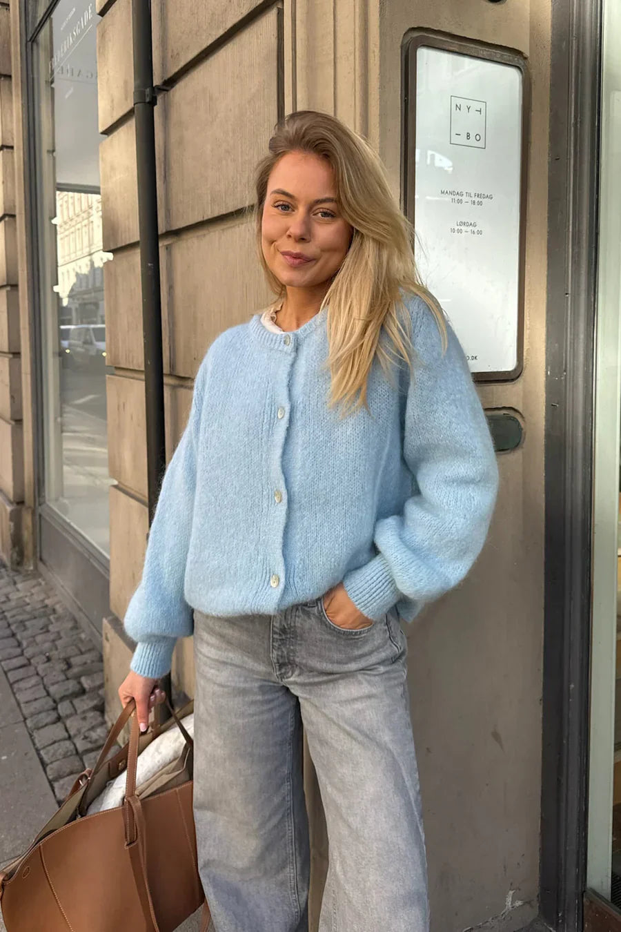 Knitted Vest - Baby Blue