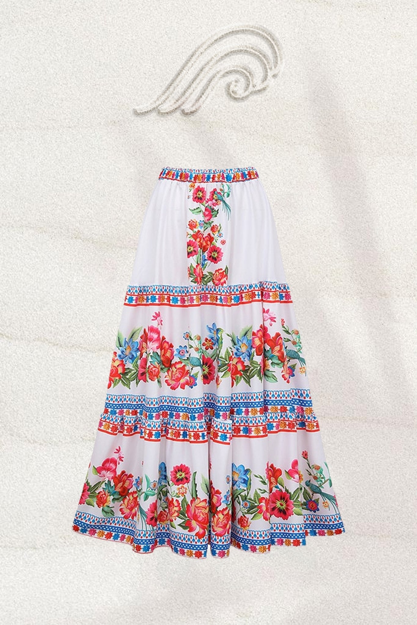 Livia Vintage Floral Printed Two-pieces Swim Set