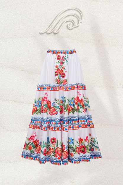 Livia Vintage Floral Printed Two-pieces Swim Set