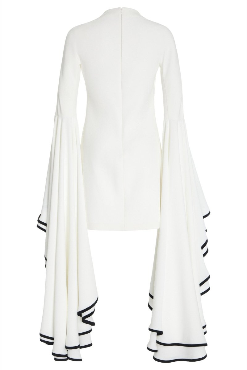 Maxine Contrast Ruffle Sleeve Mini Dress