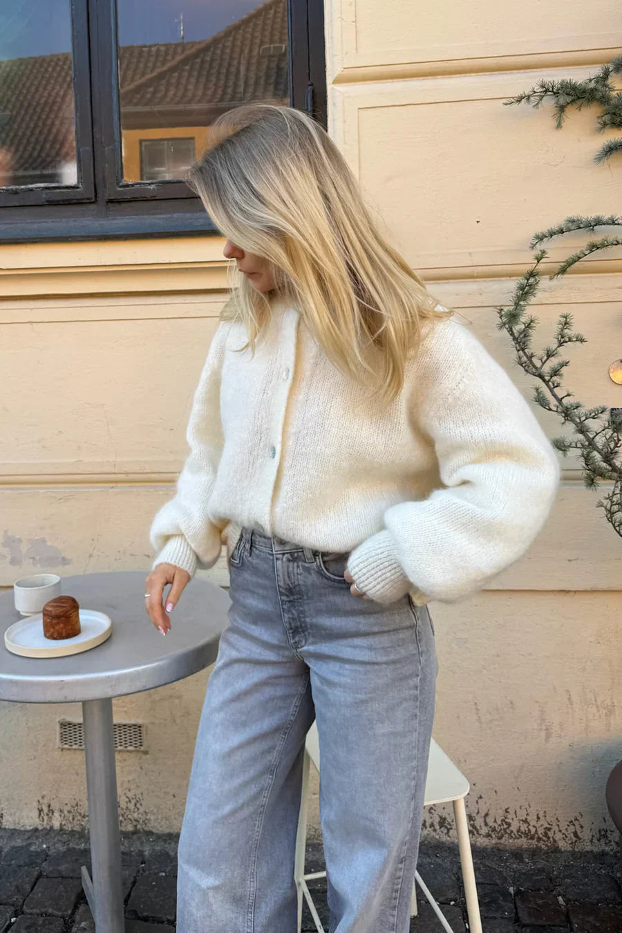 Knitted Vest - White