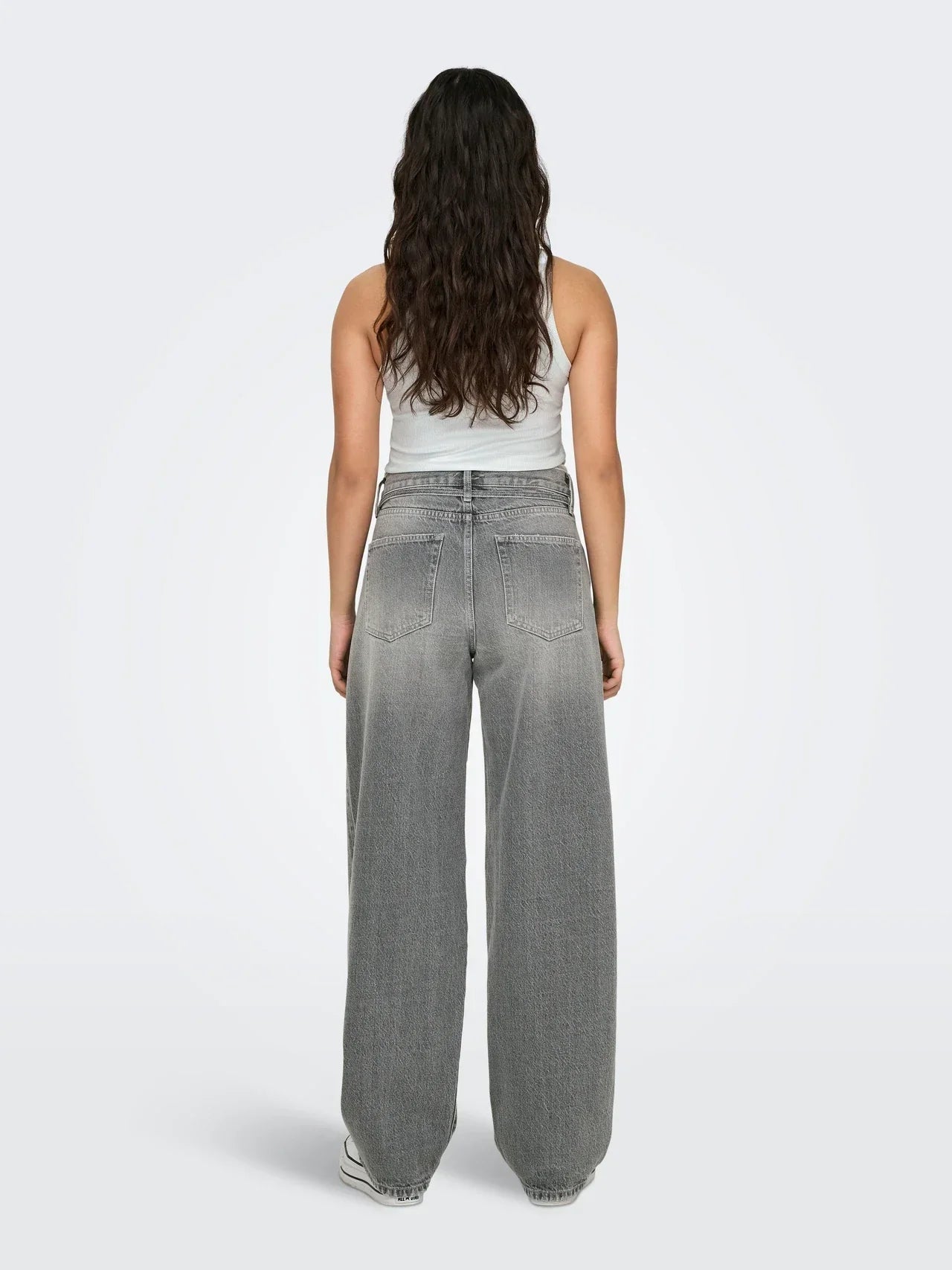Wide-Leg Grey Jeans | High Waist | Modern Streetwear Denim
