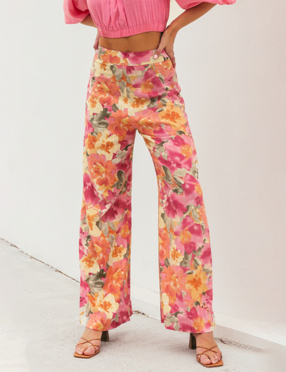 Tillie Wide Leg Pants _ Alannah Print