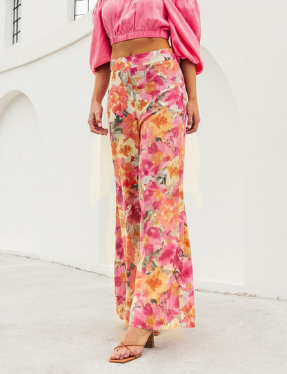 Tillie Wide Leg Pants _ Alannah Print