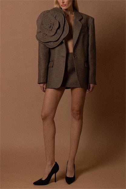 Laural Floral Embellished Blazer