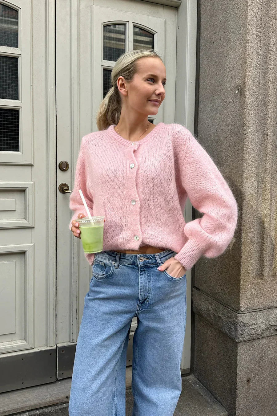 Knitted Vest - Baby Pink