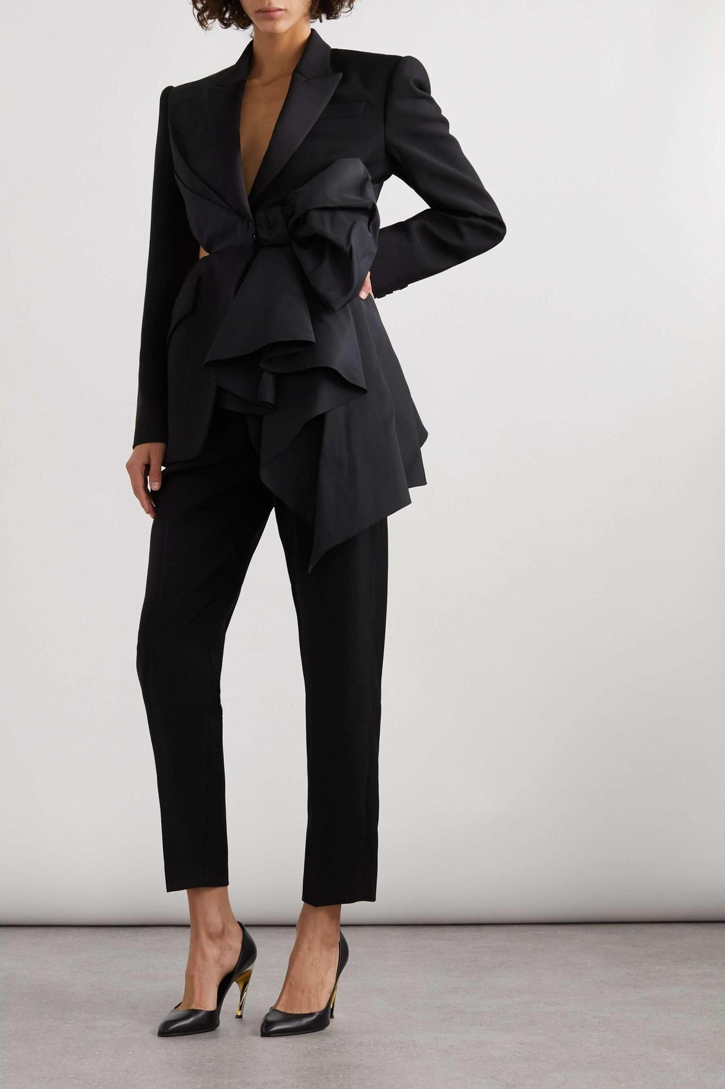 Layla Cut-out Bow-embellished Blazer