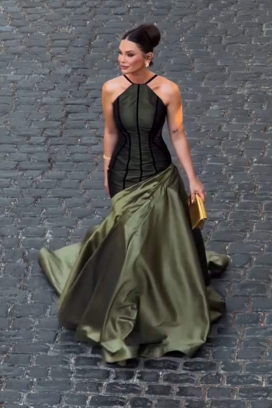 Vintage Inspired Mermaid Evening Gown