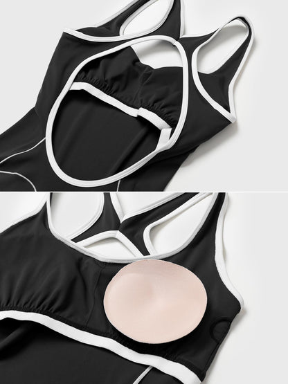 Antonia Contrast Trim Flared Jumpsuit